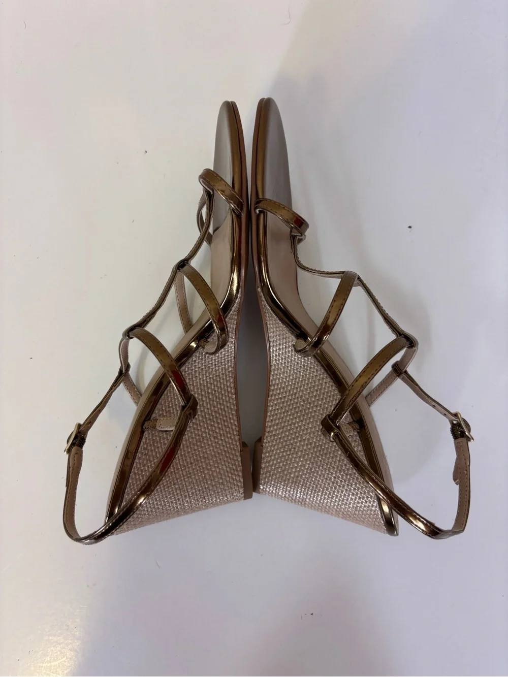 Banana Republic shiny bronze